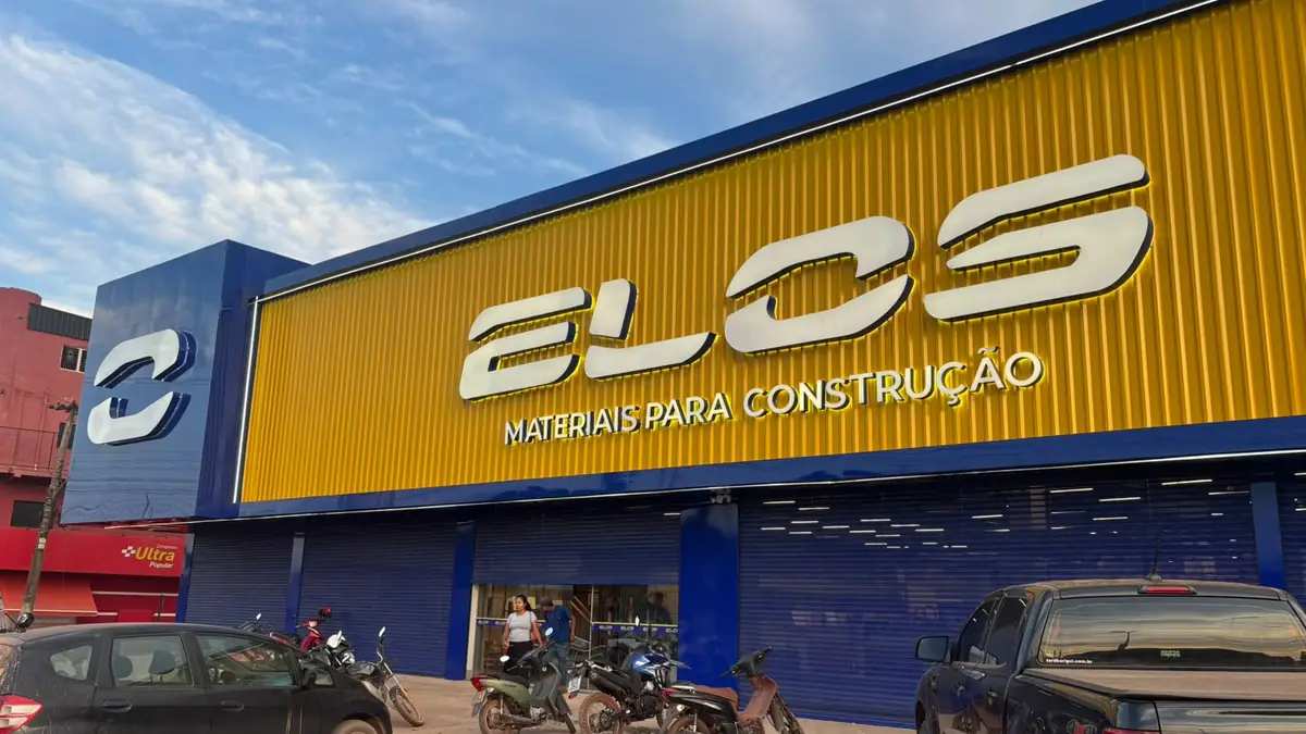 Fachada da loja Elos Materiais para Construção